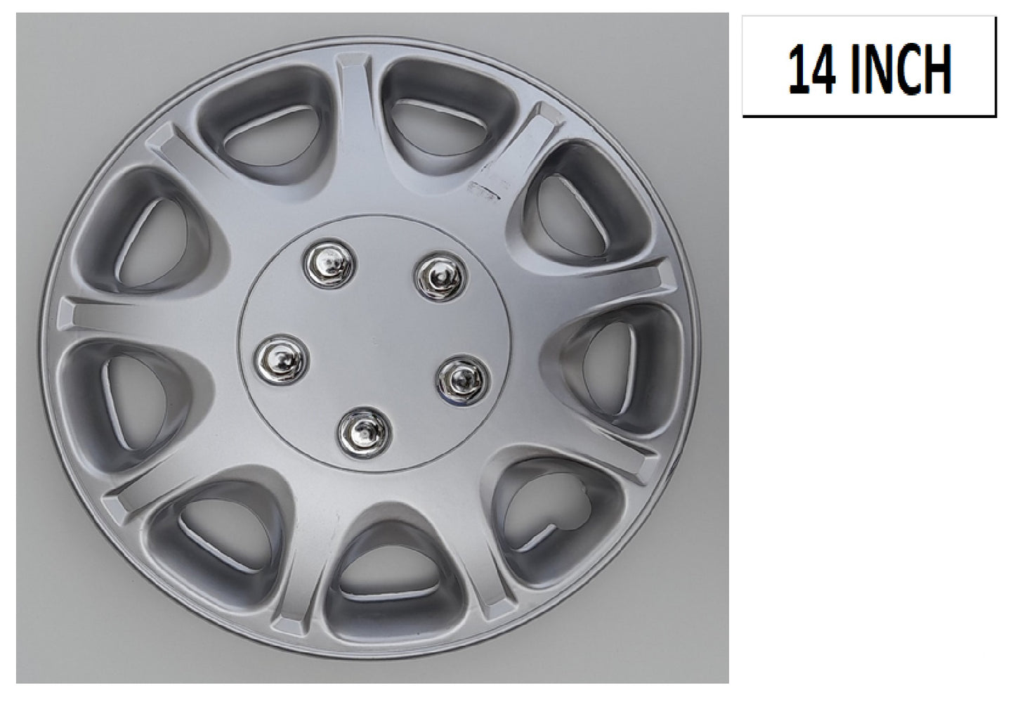 14 INCH SILVER WHEEL COVER
