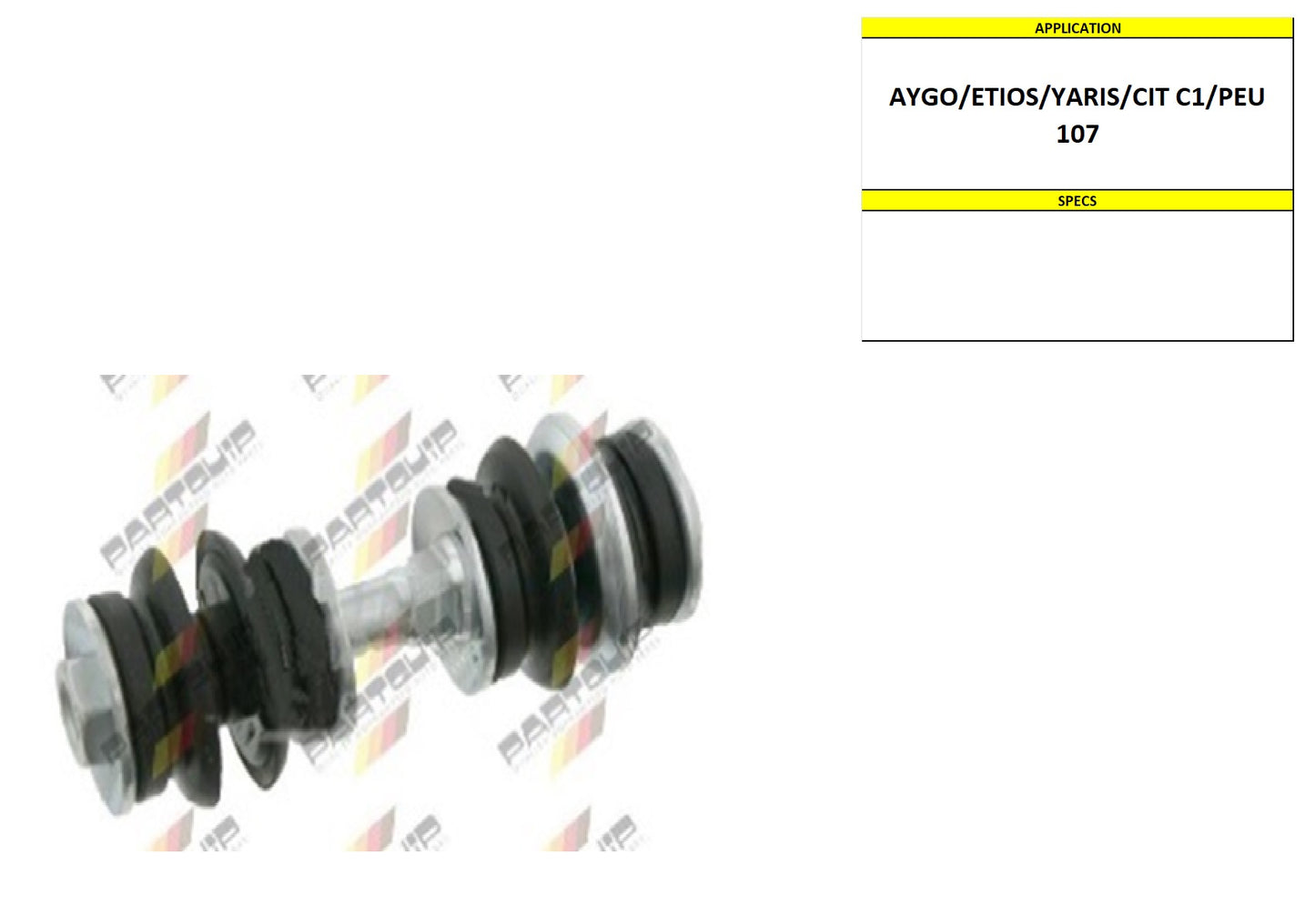 STAB LINK PUN KIT AYGO/ETIOS/P