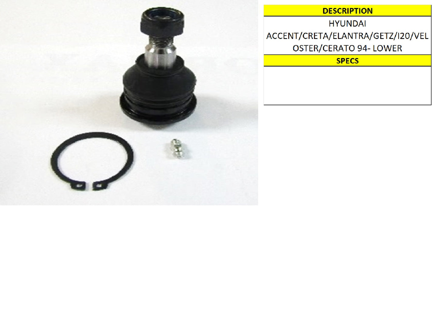 ACC/ELANT/GETZ/S40/V40 LOWER