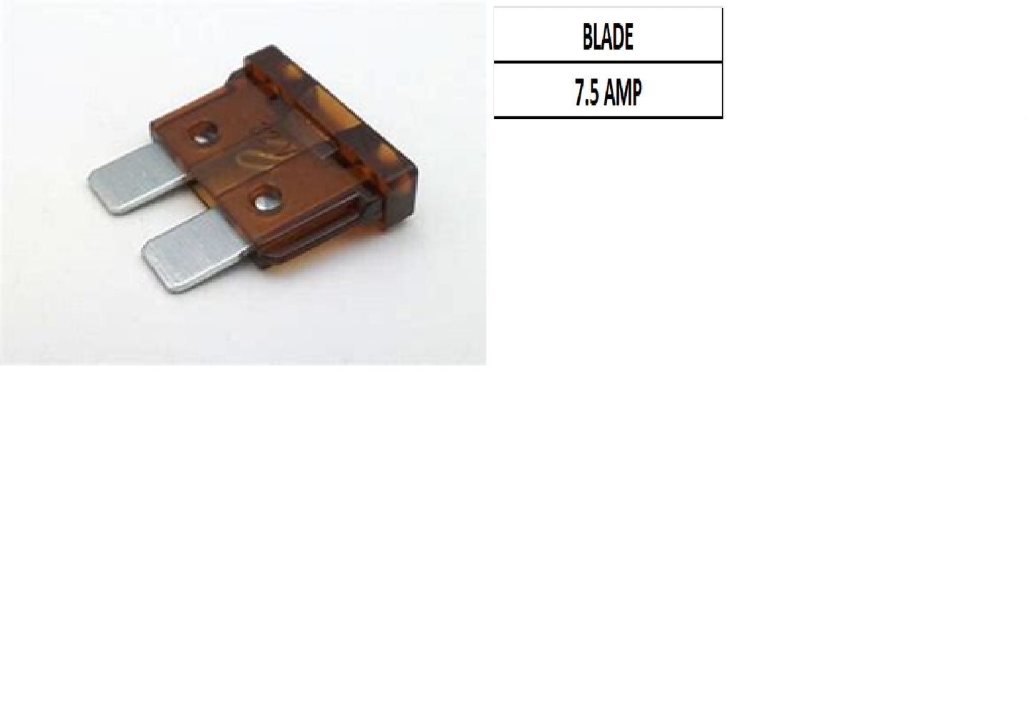 7.5A BLADE (100PCS/BOX)