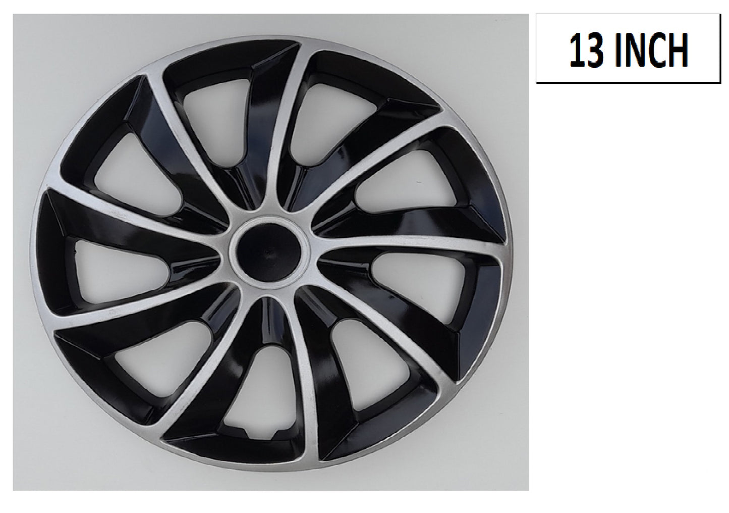 13 INCH SLIVER BLACK WHEEL COV
