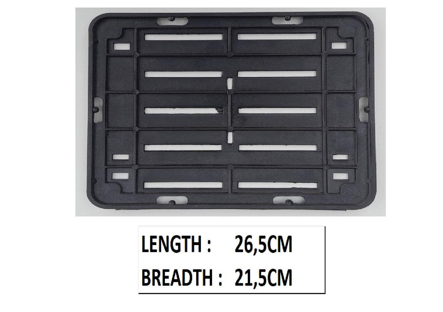 SQUARE NUM PLATE 250X250MM
