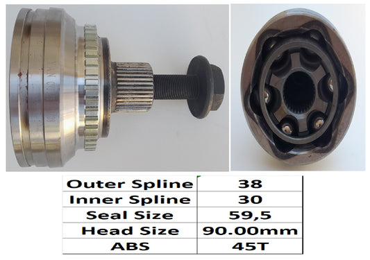 A4/A6 V6 94-01  - OUTER (ABS)