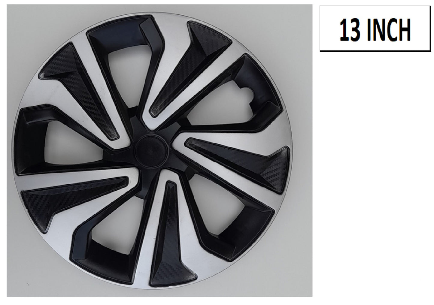 13 INCH SLIVER BLACK WHEEL COV
