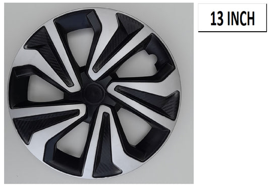 13 INCH SLIVER BLACK WHEEL COV