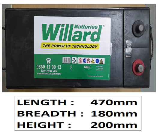 683 BATTERY FOR HEAVY DUTY TRU
