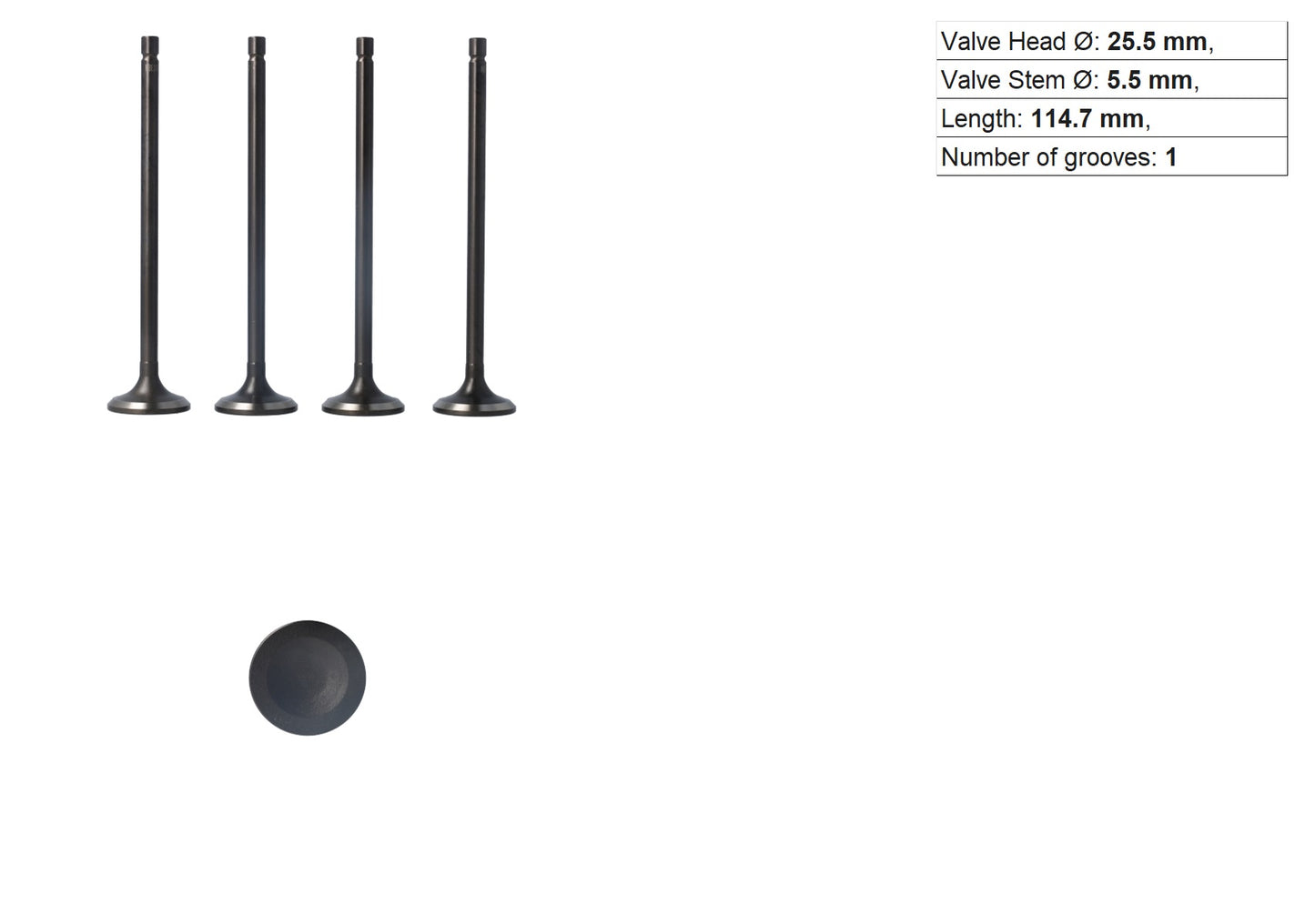 4G18 VALVES EXHAUST