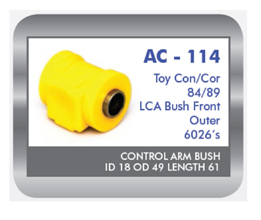 TOY COR/CON 84-89 LCA BUSH FR