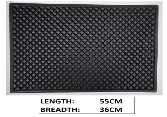 BLACK RUBBER MAT (DIAMOND PATT