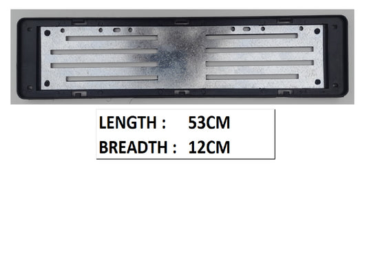 NUMBER PLATE HOLDER METAL BACK
