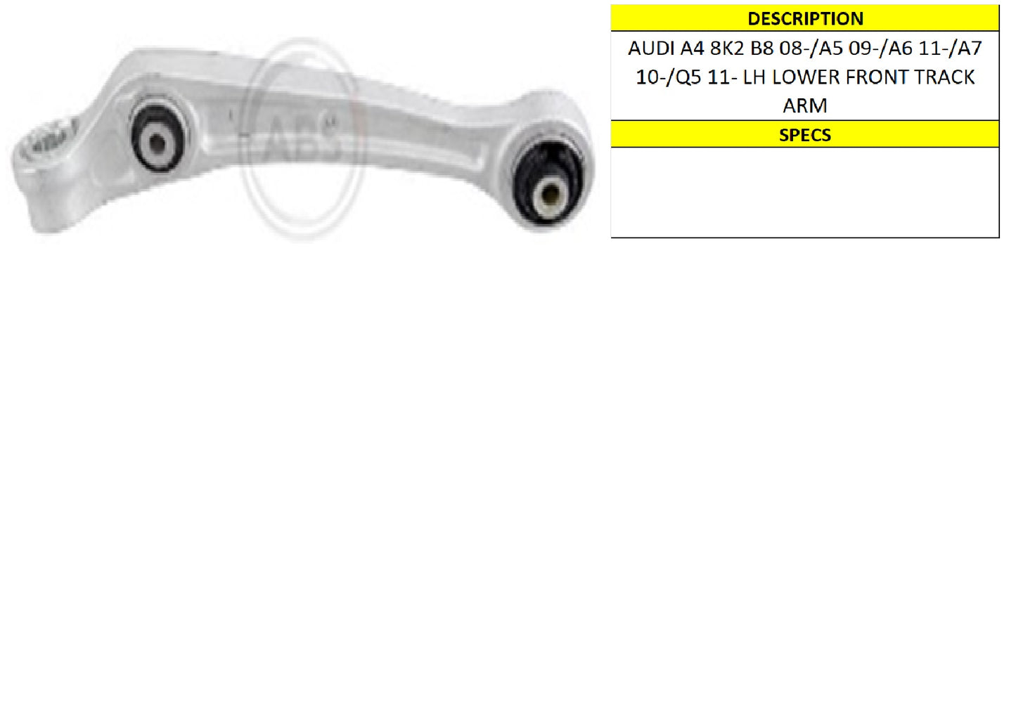 A4 8K2 B8 08-/A5 09-/A6 11-/A4