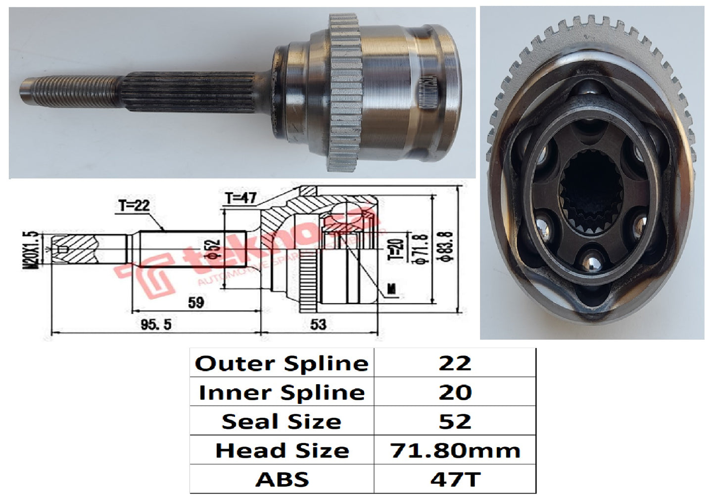 SPARK 1.2 2010- ABS OUTTER