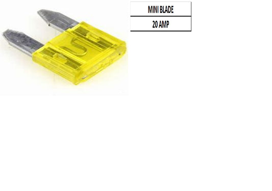 20A MINI BLADE (100PCS/BOX)