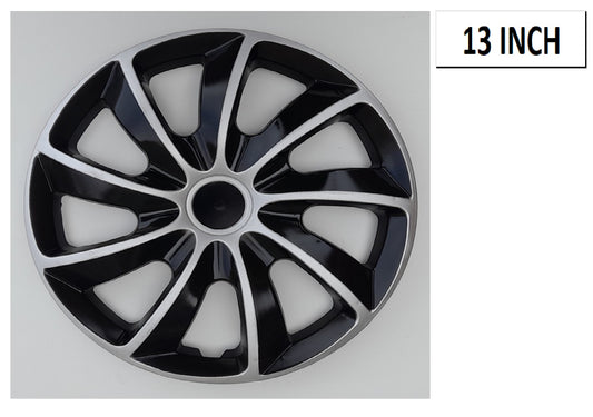 13 INCH SLIVER BLACK WHEEL COV