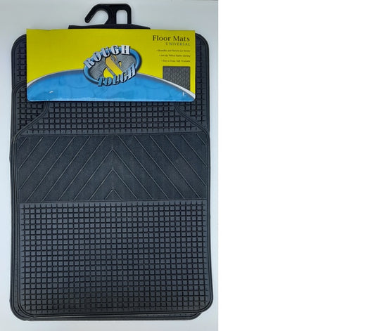 RUBBER MAT H/DUTY SET BLACK
