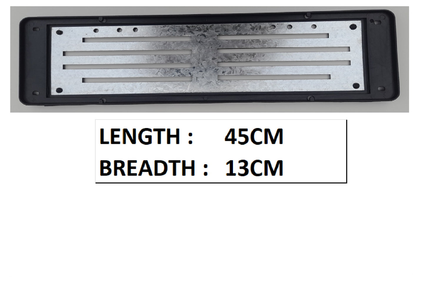 NUBMBER PLATE HOLDER W/METAL S