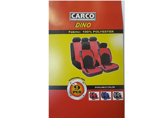 SEAT COVER 9PC RED