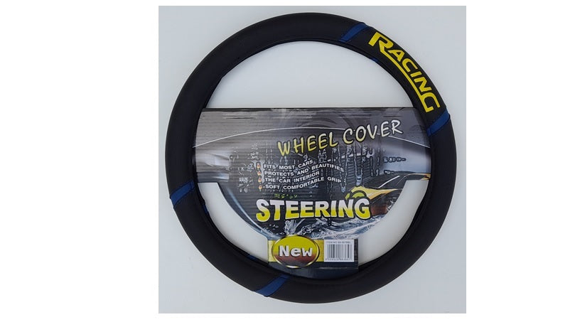 STEERING COVER RACING BLACK