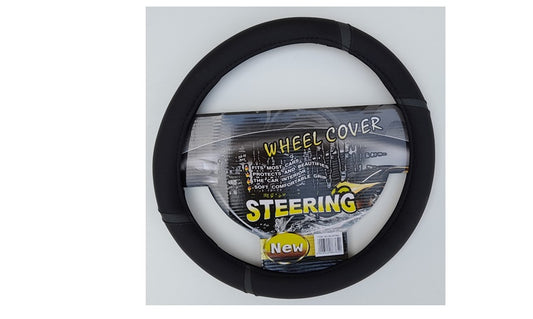 STEERING COVER RACING BLACK