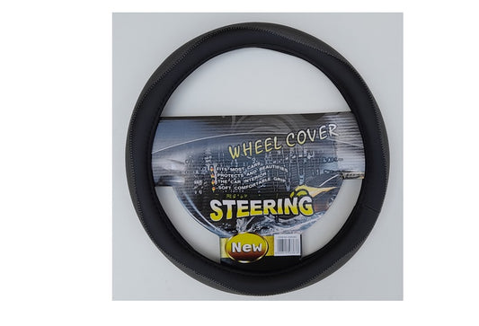 GREY BLACK STEERING WHEEL COVE