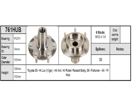 HILUX/FORTUNER 4X4 05- FRONT 3