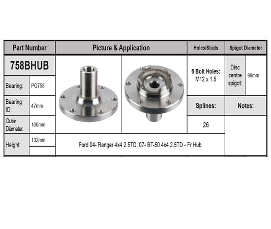 RANGER/BT50 4X4 00- FRONT 26 S