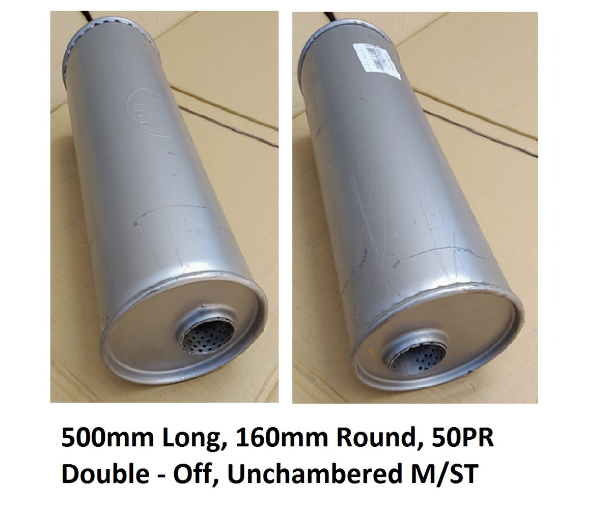 EXHAUST 500LX160ROUNDX50PR