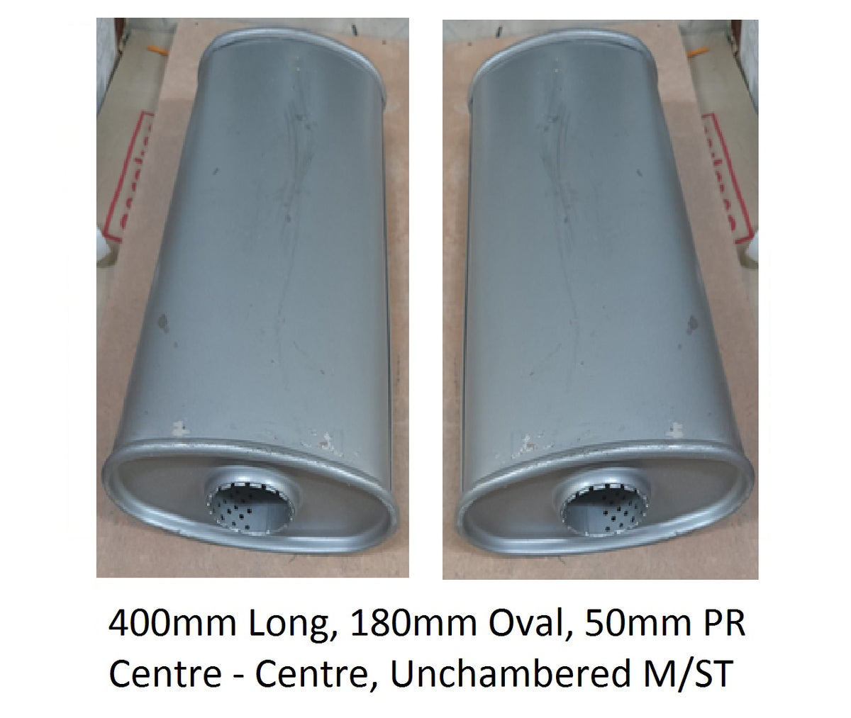 EXHAUST 400LX180OVALX50PR