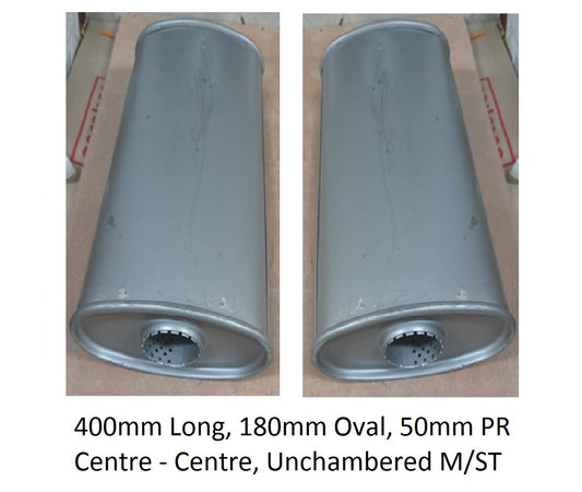 EXHAUST 400LX180OVALX50PR