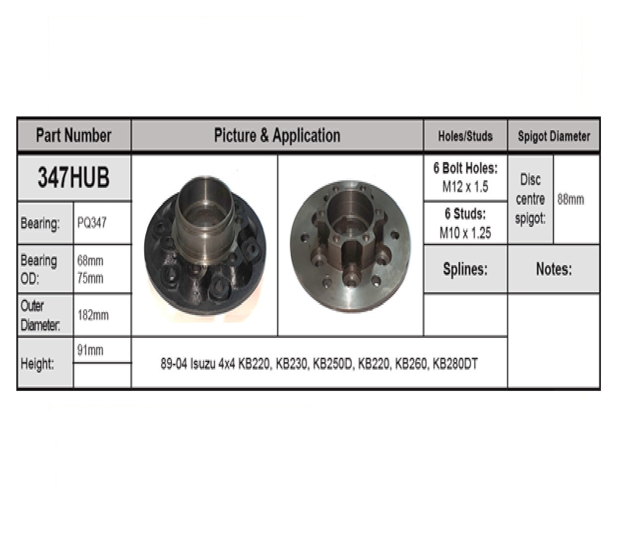 ISUZU KB 4X4 89-04